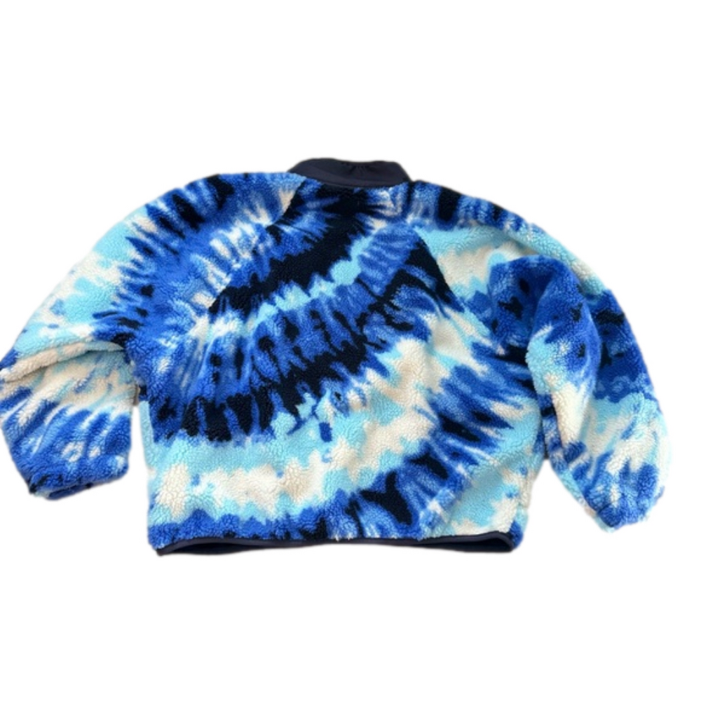 NWT Free People Movement Rocky Ridge Fleece Pullover Jacket Ocean Tie Dye Combo - Picture 11 of 13